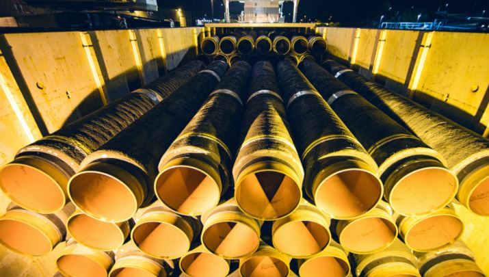 Судно «Фортуна» приступило к укладке «Северного потока — 2» в водах Дании