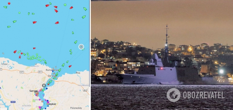 В Черное море зашел французский ракетный фрегат FS Auvergne. Фото