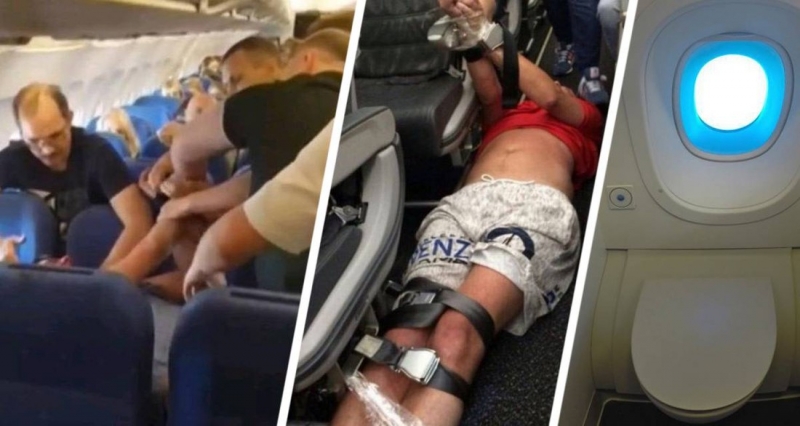 Турист помочился в кресло самолета посте того, как его не пустили в туалет