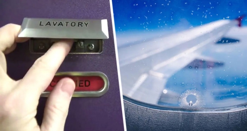 Отверстие для слива, противогазы, наручники, рожок и педали: стюардесса перечислила скрытые функции самолёта, о которых туристы не знают