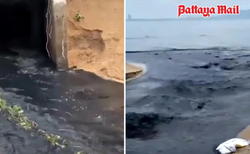 На главный пляж Паттайи прорвало канализацию: купание в море стало опасным для туристов