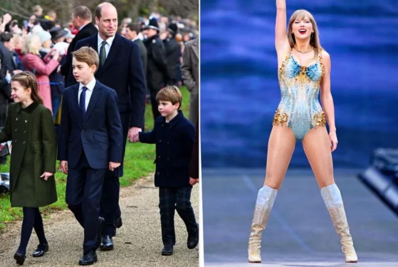 Принц Уильям празднует День рождения со своими детьми на лондонском концерте Тейлор Свифт